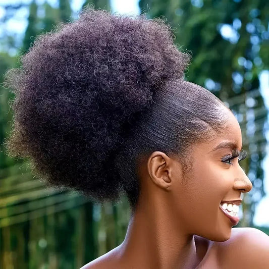 Quick Afro Puff Ponytail Wig