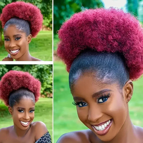 Quick Afro Puff Ponytail Wig